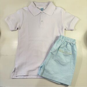 NWT Lullaby Set Polo + Seersucker Shorts Set 5